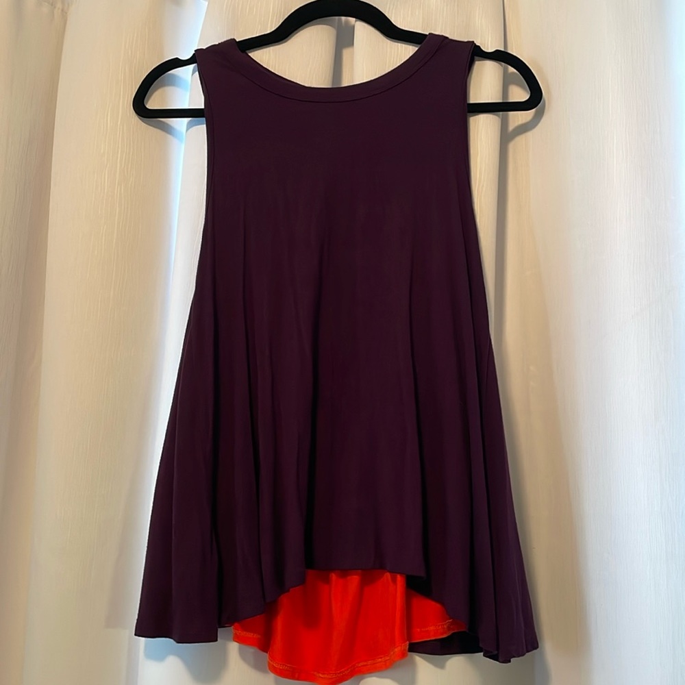 💜🧡 PURPLE TANK TOP WITH ORANGE BACK 💜🧡